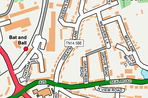 TN14 5BE map - OS OpenMap – Local (Ordnance Survey)