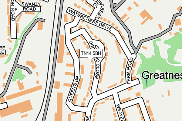 TN14 5BH map - OS OpenMap – Local (Ordnance Survey)