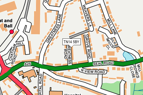 TN14 5BY map - OS OpenMap – Local (Ordnance Survey)