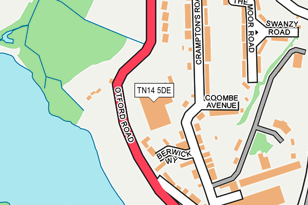 TN14 5DE map - OS OpenMap – Local (Ordnance Survey)