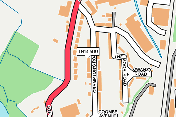 TN14 5DU map - OS OpenMap – Local (Ordnance Survey)