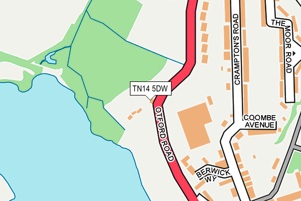 TN14 5DW map - OS OpenMap – Local (Ordnance Survey)