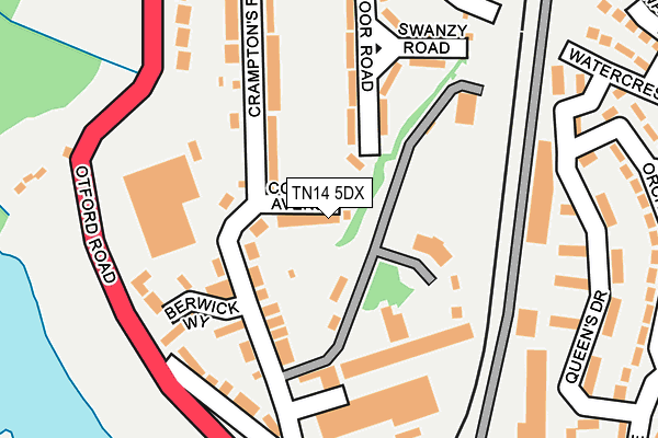 TN14 5DX map - OS OpenMap – Local (Ordnance Survey)