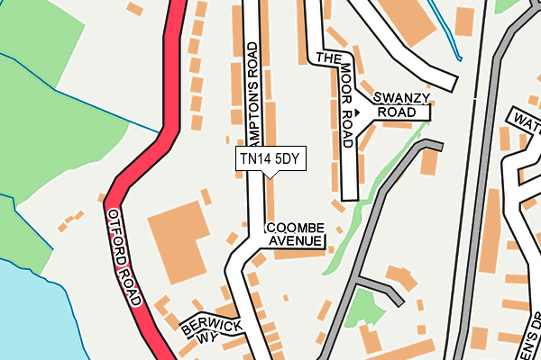 TN14 5DY map - OS OpenMap – Local (Ordnance Survey)