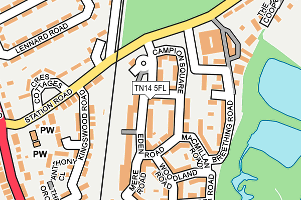 TN14 5FL map - OS OpenMap – Local (Ordnance Survey)