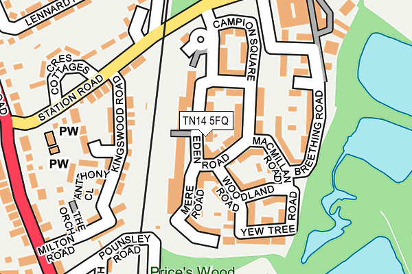 TN14 5FQ map - OS OpenMap – Local (Ordnance Survey)