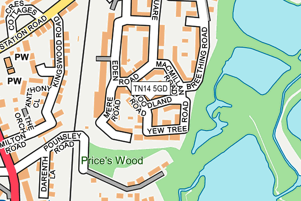 TN14 5GD map - OS OpenMap – Local (Ordnance Survey)