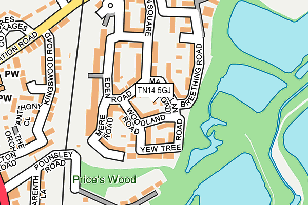 TN14 5GJ map - OS OpenMap – Local (Ordnance Survey)