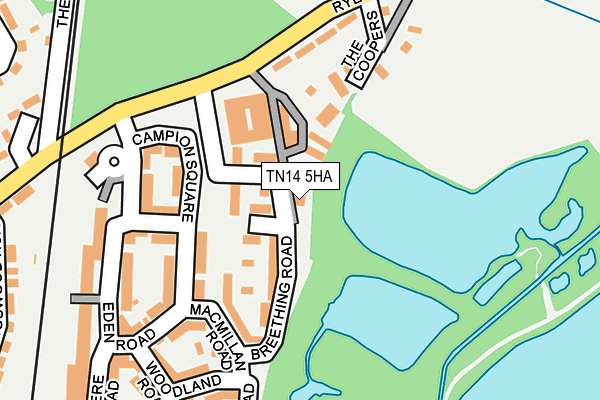 TN14 5HA map - OS OpenMap – Local (Ordnance Survey)