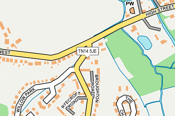 TN14 5JE map - OS OpenMap – Local (Ordnance Survey)