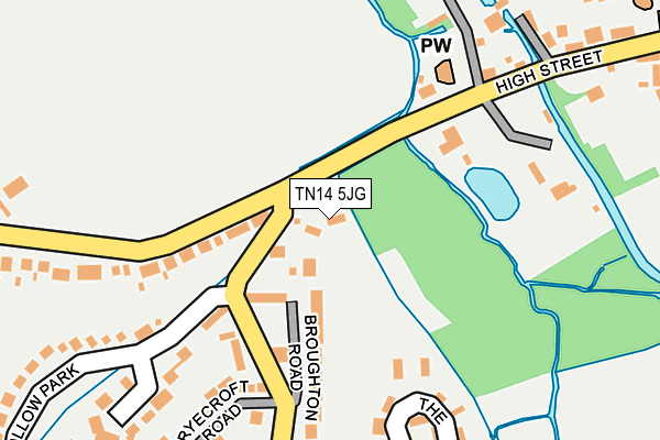 TN14 5JG map - OS OpenMap – Local (Ordnance Survey)