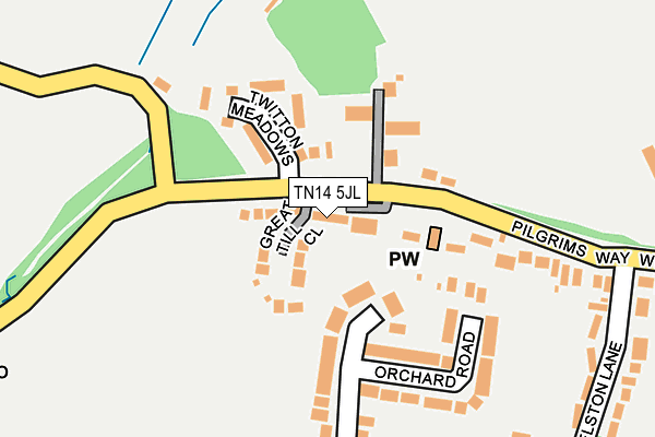 TN14 5JL map - OS OpenMap – Local (Ordnance Survey)