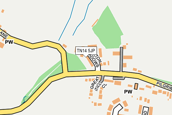 TN14 5JP map - OS OpenMap – Local (Ordnance Survey)