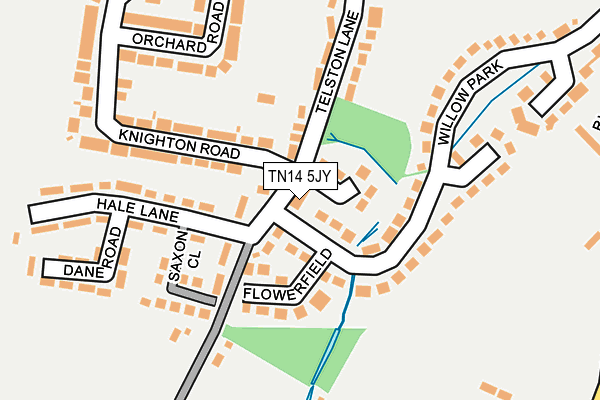 TN14 5JY map - OS OpenMap – Local (Ordnance Survey)