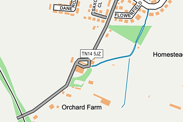 TN14 5JZ map - OS OpenMap – Local (Ordnance Survey)