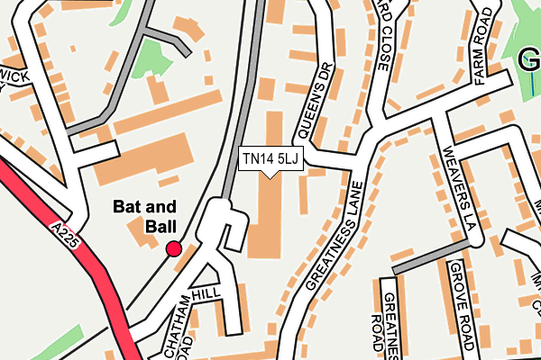 TN14 5LJ map - OS OpenMap – Local (Ordnance Survey)