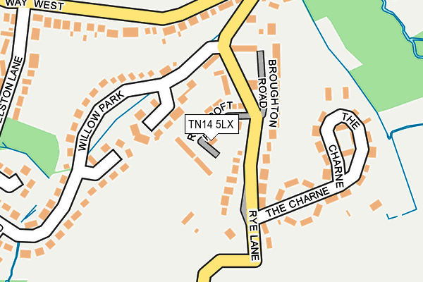 TN14 5LX map - OS OpenMap – Local (Ordnance Survey)