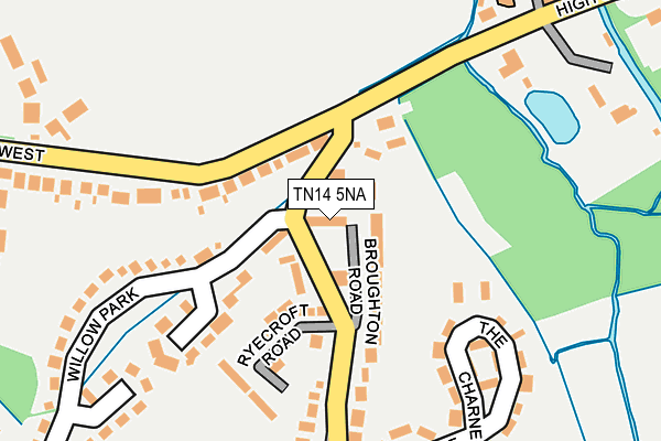 TN14 5NA map - OS OpenMap – Local (Ordnance Survey)