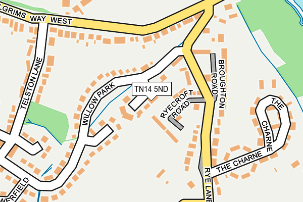 TN14 5ND map - OS OpenMap – Local (Ordnance Survey)