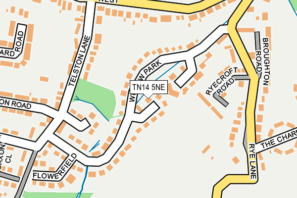 Map of SEVENOAKS PODIATRY LIMITED at local scale