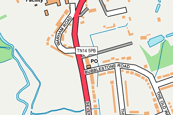 TN14 5PB map - OS OpenMap – Local (Ordnance Survey)