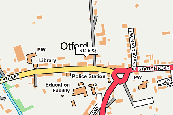 Map of DEREK F PROPERTIES LIMITED at local scale