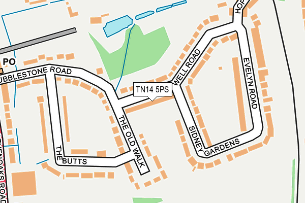 TN14 5PS map - OS OpenMap – Local (Ordnance Survey)