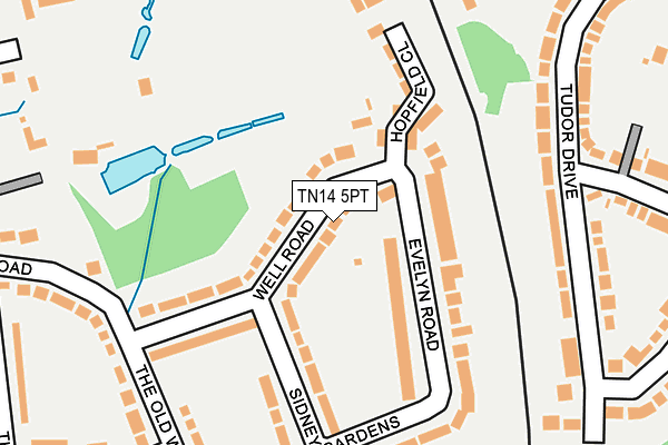 TN14 5PT map - OS OpenMap – Local (Ordnance Survey)