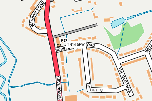 TN14 5PW map - OS OpenMap – Local (Ordnance Survey)