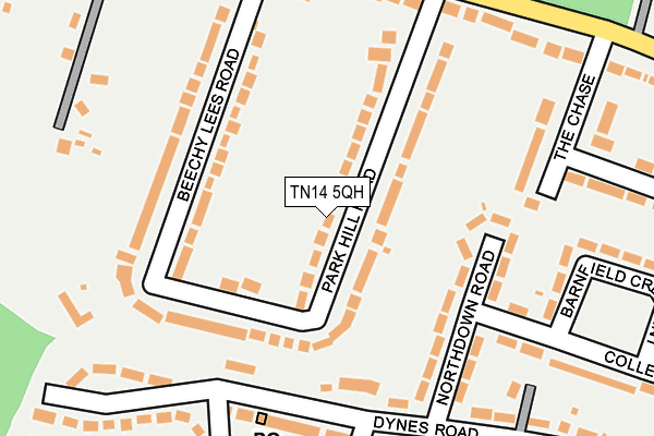 TN14 5QH map - OS OpenMap – Local (Ordnance Survey)