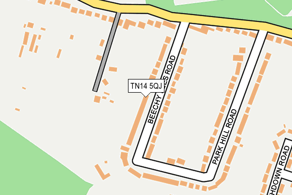 TN14 5QJ map - OS OpenMap – Local (Ordnance Survey)