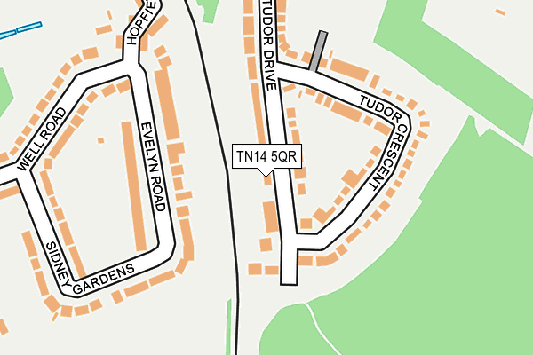 TN14 5QR map - OS OpenMap – Local (Ordnance Survey)