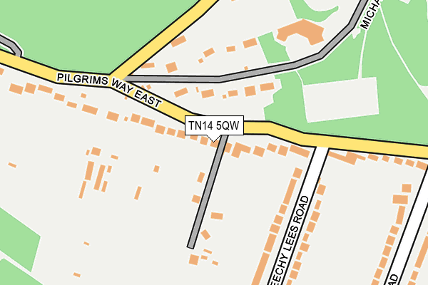 TN14 5QW map - OS OpenMap – Local (Ordnance Survey)