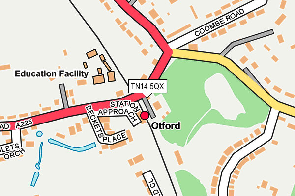 TN14 5QX map - OS OpenMap – Local (Ordnance Survey)