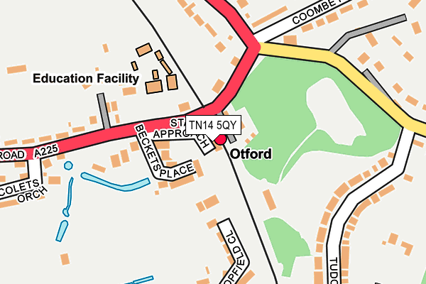 TN14 5QY map - OS OpenMap – Local (Ordnance Survey)