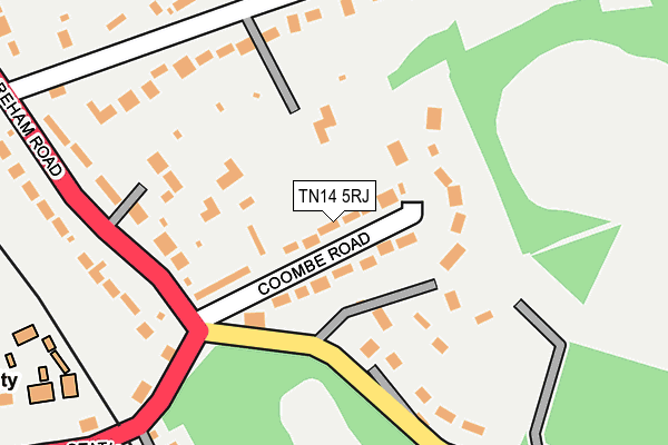 TN14 5RJ map - OS OpenMap – Local (Ordnance Survey)