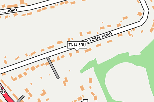 Map of THE BEACH (SEVENOAKS) LIMITED at local scale