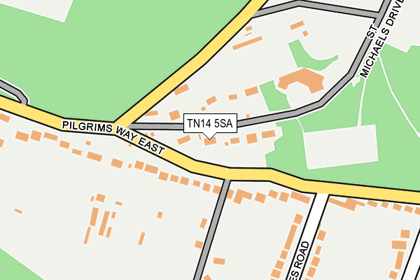 TN14 5SA map - OS OpenMap – Local (Ordnance Survey)