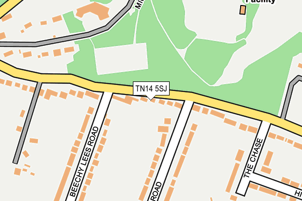 TN14 5SJ map - OS OpenMap – Local (Ordnance Survey)