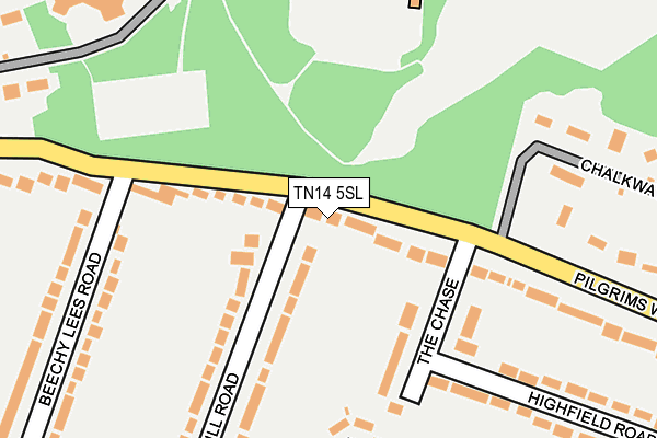 TN14 5SL map - OS OpenMap – Local (Ordnance Survey)
