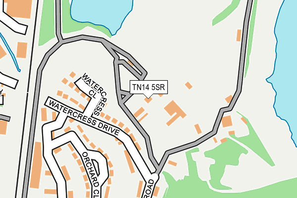 TN14 5SR map - OS OpenMap – Local (Ordnance Survey)