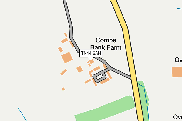 TN14 6AH map - OS OpenMap – Local (Ordnance Survey)