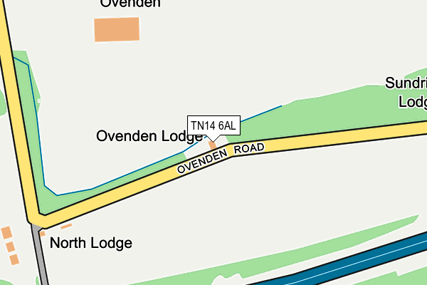 TN14 6AL map - OS OpenMap – Local (Ordnance Survey)