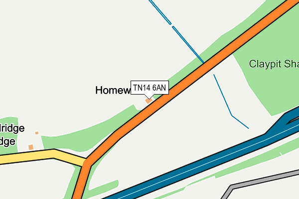 TN14 6AN map - OS OpenMap – Local (Ordnance Survey)
