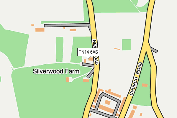 TN14 6AS map - OS OpenMap – Local (Ordnance Survey)