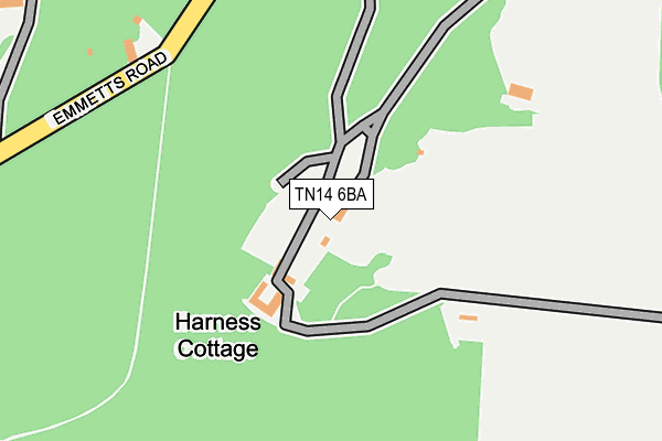 TN14 6BA map - OS OpenMap – Local (Ordnance Survey)