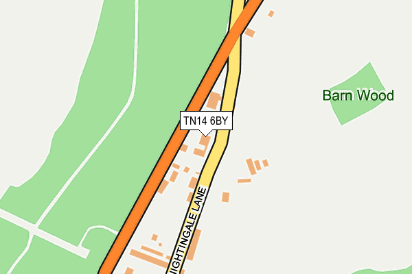 TN14 6BY map - OS OpenMap – Local (Ordnance Survey)