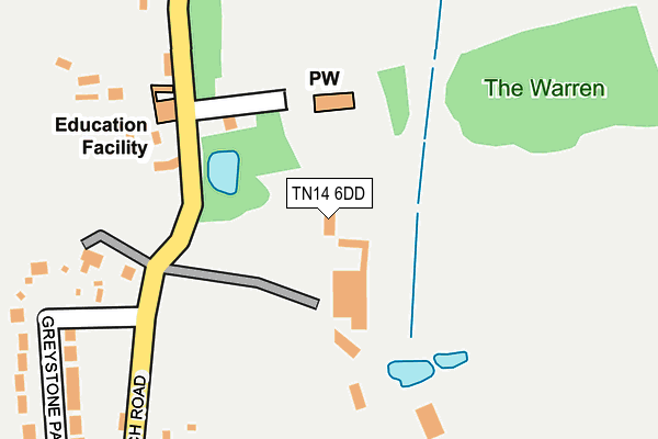 TN14 6DD map - OS OpenMap – Local (Ordnance Survey)