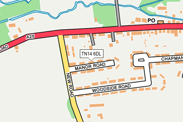TN14 6DL map - OS OpenMap – Local (Ordnance Survey)