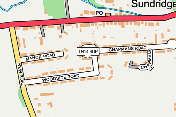 TN14 6DP map - OS OpenMap – Local (Ordnance Survey)